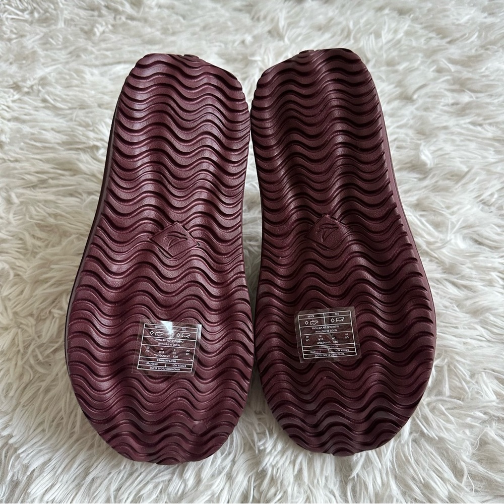 Sperry Mens Windward Float Slide Maroon New In Box Size 4 - Picture 5 of 7